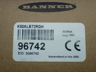 New | in-Stock BANNER K50ALBT2RGH Proximity Sensors Ohio US | HGR 24 #802856