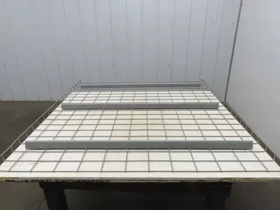 New Pallet Rack Wire Deck 48x52" Waterfall 3 Step Channel Racking 2500lb Mesh
