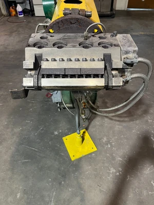 Sterling 3 HP 1" Extruder with 8" EDI U75 Sheet die Killon 3 Roll Sheet Stack
