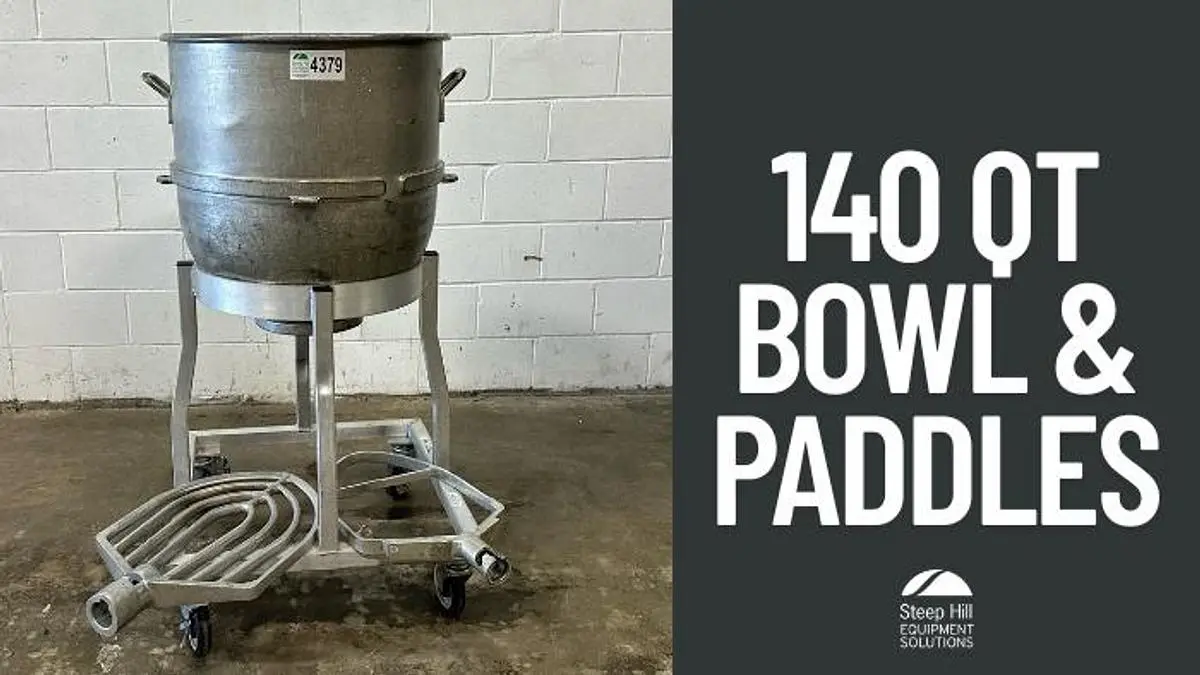 Hobart 140 Qt Bowl & Paddles