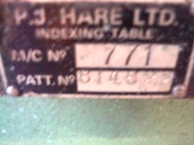 P J Hare Model 5 It Single Punch Press