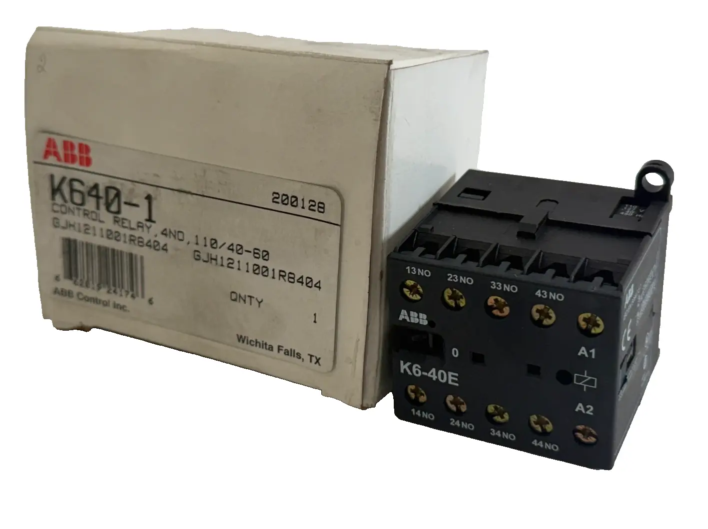 NEW ABB K640-1 CONTROL RELAY 110/40-60 K6-40E K6401