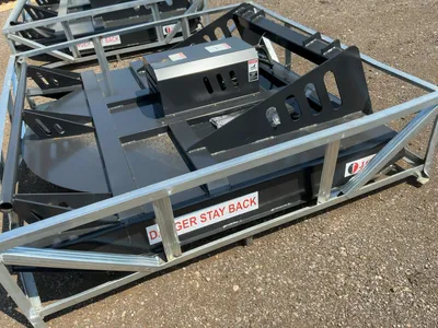 New JCT 72” Brush Mower Skid Steer Attachment, hydraulic driven with hoses and quick coupler fitting...