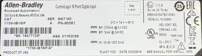 Allen-Bradley 1756-IB16IF SER. A Electrical/PLC/Automation | ESS Industrial Equipment Sales (8)