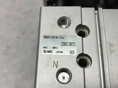USED SMC COMPACT GUIDED SLIDE CYLINDER 40MM BORE 25MM STROKE
