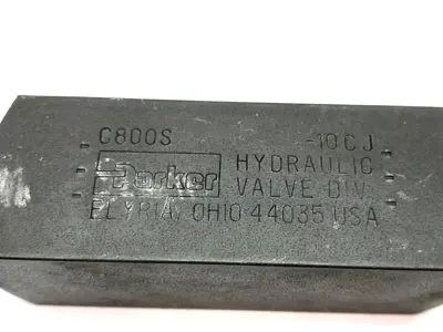 USED PARKER COLORFLOW INLINE CHECK VALVE, HYDRAULIC, 5000PSI