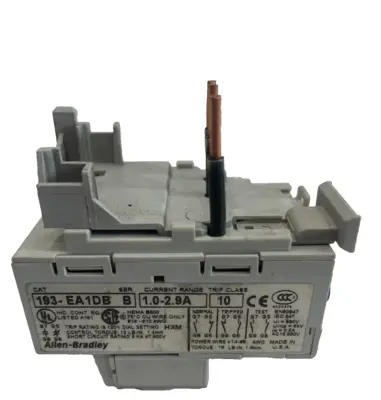 USED ALLEN BRADLEY 193-EA1DB OVERLOAD RELAY SER. B 193EA1DB