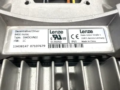 USED LENZE DECENTRALIZED DRIVE W/ E84DGVN1E 8400 MOTEC