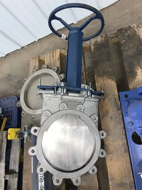 Fabri-Valve ITT 12"-150#  Stainless Steel Hand Wheel Operated Knife Gate Valve, New Storeroom Spare