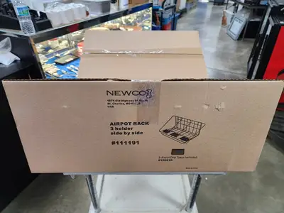 New | in-Stock Newco New Newco 111191 Airpot Black 3 Caddy Side by Side Restaurant Front of House Furnishings Illinois US | Falcon Restaurant Supply #1376643