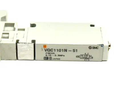 VQC1101N-51 | SMC  Plug-In Single Solenoid Valve 24VDC - Used