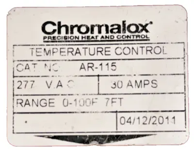 New | in-Stock CHROMALOX AR-115 Temperature Controls Michigan US | SB Industrial Supply #1210420