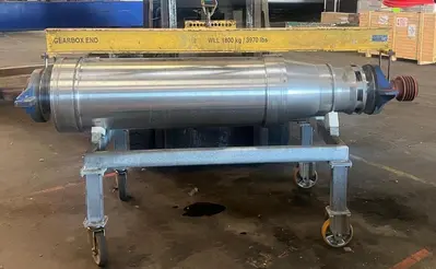 Alfa-Laval NX 438B-31G decanter centrifuge, 316SS.