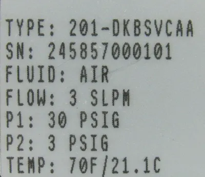 NEW PORTER 201-DKBSVCAA MASS FLOW CONTROLLER 201DKBSVCAA