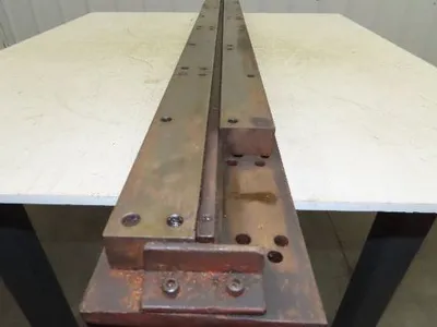 Press Brake Die 63" Long 3/8" Wide Flat U Die 50" Material 1/2" Tang
