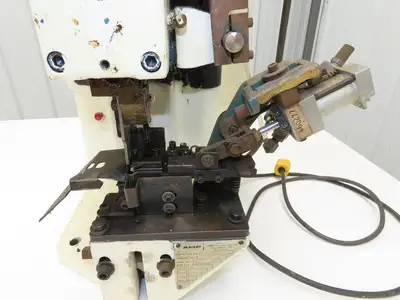 Amp-O-Lectric Model K Semi Automatic Wire Crimper Terminating Crimping Press