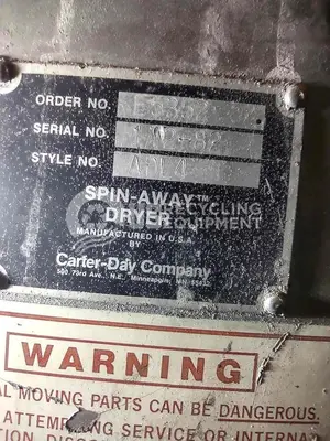 Used CARTER-DAY ADL4 SPIN DRYER Centrifuge - Floor Texas US | US Recycling Equipment #1270700