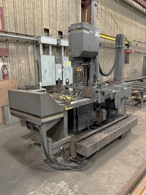 Used 2007 HEM SAW V100HLM-3 SEMI-AUTOMATIC VERTICAL BANDSAW Vertical Band Saws Pennsylvania US | Legacy CNC Machinery, LLC #1184812