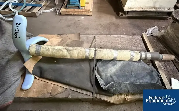 Used Pfaudler 300 Gal Pfaudler Glass Lined Retreat Curve Agitator Agitator Shaft Ohio US | Federal Equipment Company #897781