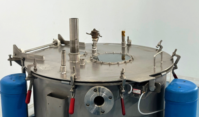 Tolhurst 30 x 18 perforate basket centrifuge, 316SS.