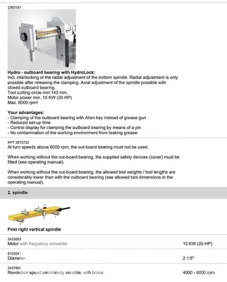 Used 2020 WEINIG HYDROMAT 3000 12" MOULDER Woodworking Moulders North Carolina US | CAROLINA MACHINERY SALES #1495014