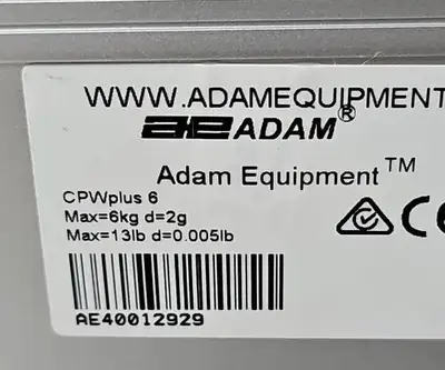 ADAM EQUIPMENT - CPW Plus-6 Scale - 13-Lb. Capacity Model. Loc2F