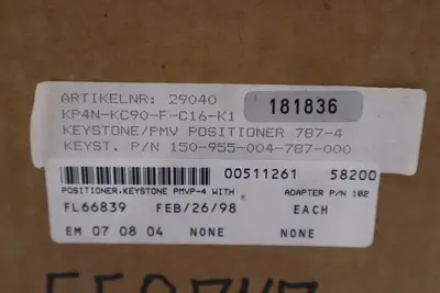 Keystone KP4N-KC90-F-C16-K1 787-4 Pneumatic Valve Actuator NEW STOCK G289A
