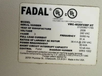 2008 MAG FADAL VMC-4020FXMP Vertical Machining Centers | Levy Recovery Group (13)