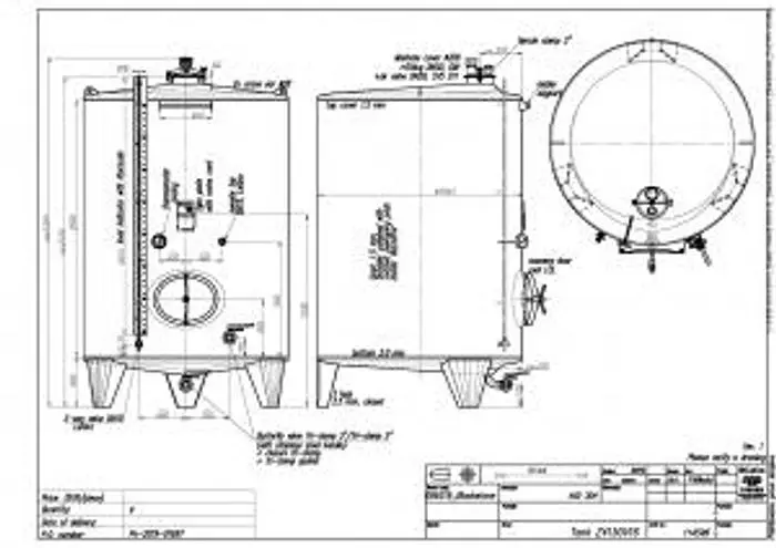 New Stock Letina 1100Gal/4150L Single Wall Closed Top Storage Tank