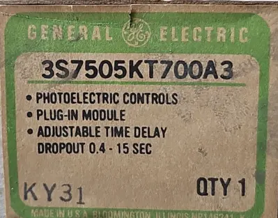 General Electric 3S7505KT700A3 Time delay module. Loc3D21