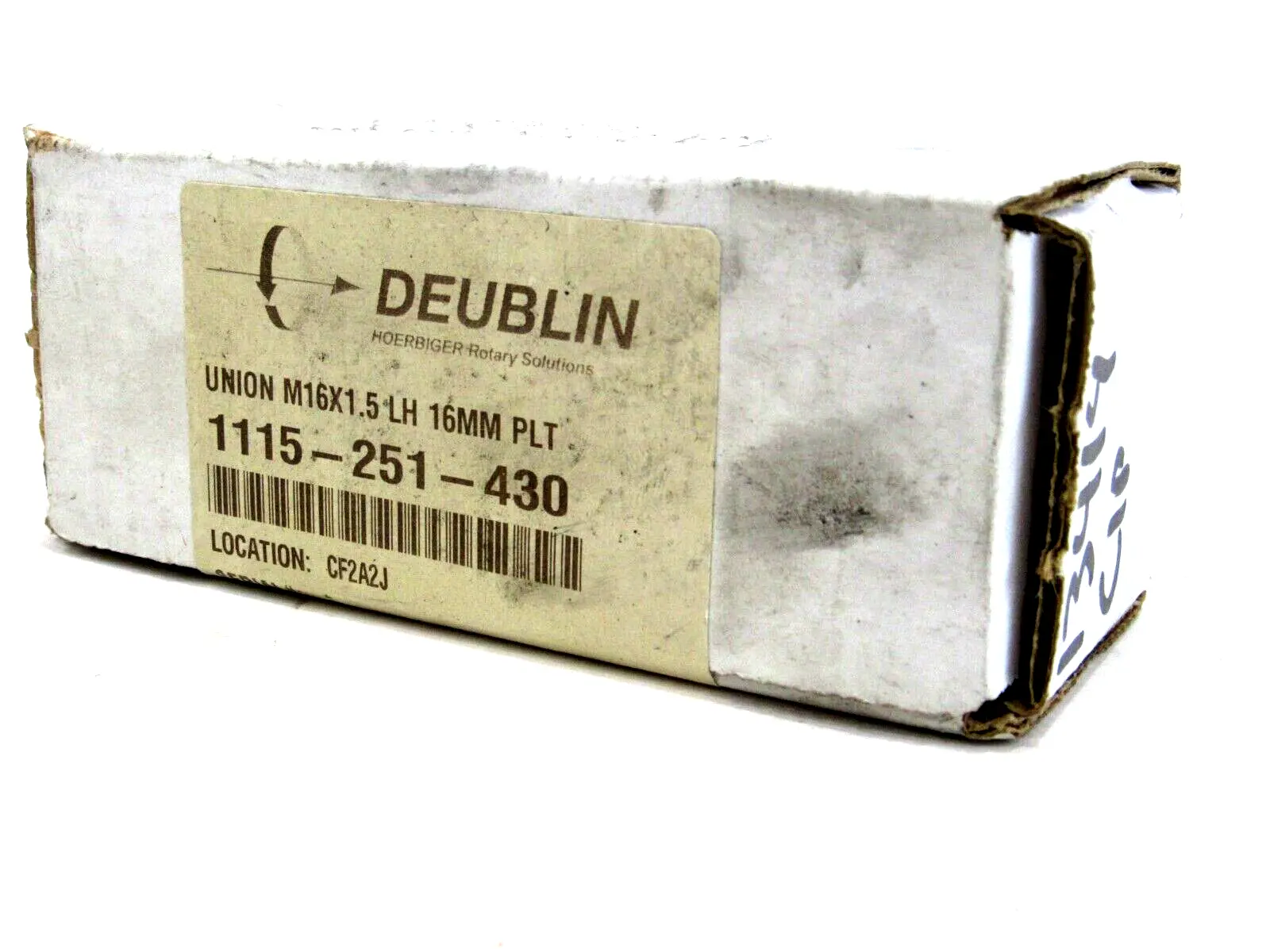 NEW DEUBLIN 1115-251-430 UNION M16X1.5 LH 16MM PLT 1115251430