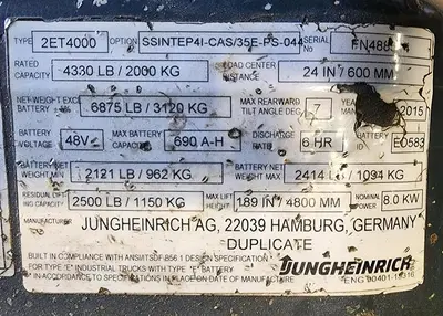 USED 2015 CATERPILLAR 2ET4000