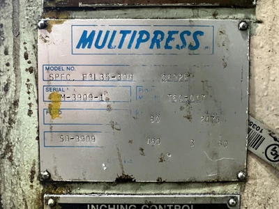 USED MULTIPRESS MULTIPRESS SPEC F3L35-30H PRESS