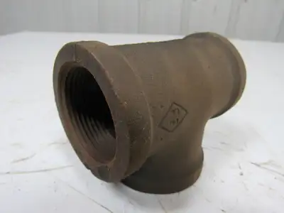 1-1/4" Malleable Iron Tee Fitting Black Pipe Steel Lot of 20