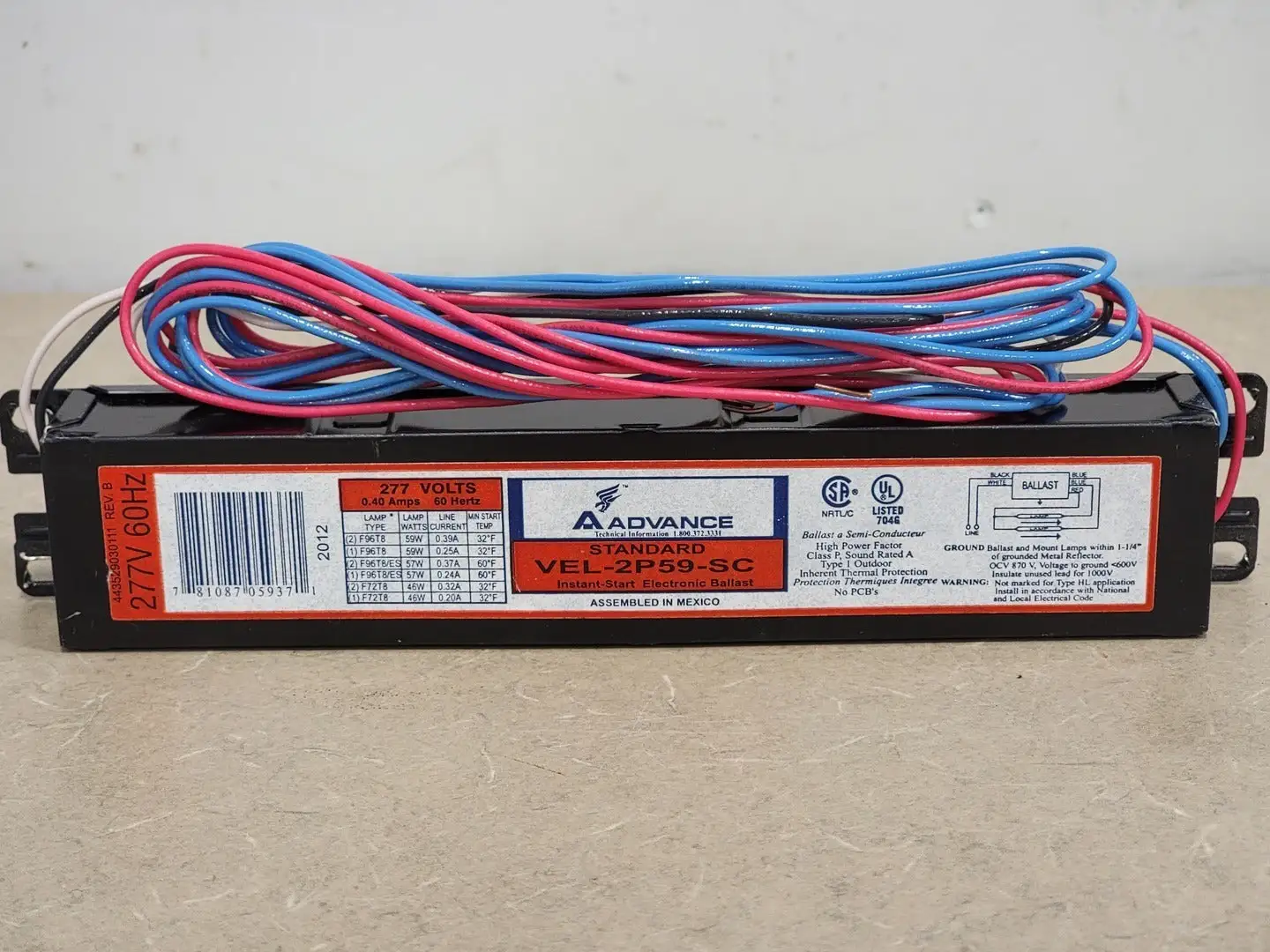 Used ADVANCE TRANFORMER CO VEL-2P59-SC Misc Electrical & Power Parts British Columbia CA | Lenmark #249629