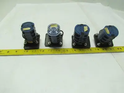 KrausNaimer C11 A048 Ammeter Switchs Switches No Knobs 2 w/o Faceplates Lot of 4