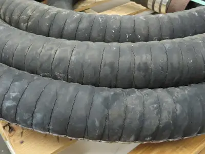 Jason 4470 Dry Bulk Material Suction Hose 3" ID x 48' Gum Rubber 75 PSI
