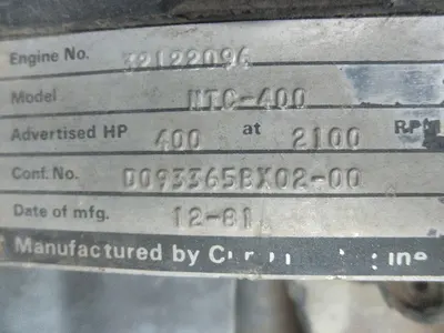 USED CUMMINS NTC400