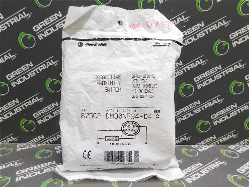 Allen Bradley 875CP-DM30NP34-D4 Capacitive Proximity Switch Series A New