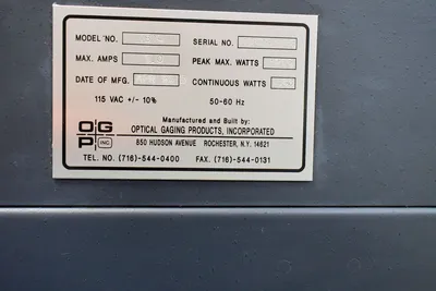 USED 1995 OGP TOP BENCH, 1995, CALIBRATED ON 10/24/2024