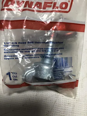 Dynaflo 1/2” Hose End Universal Crowfoot Coupling; 0400569 -NOS