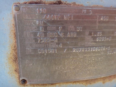 U. S. Motors 150 HP Motor