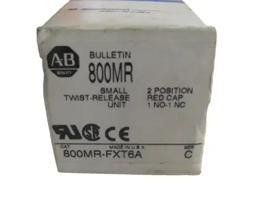 ALLEN BRADLEY 800MR-FXT6A PUSH BUTTON SER. C 800MRFXT6A NEW, SURPLUS
