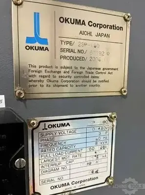 USED 2006 OKUMA 2SP-V60