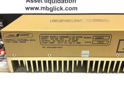 Arnold Magnetics PBA24-153 Power Supply Input 103-138VAC 47-63Hz Output 24V 20Amps
