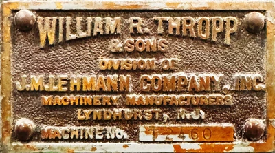 6″ x 12″ Thropp Mill, Item # 1930