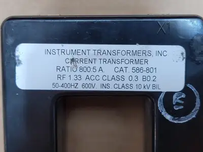USED INSTRUMENT TRANSFORMERS, INC. 586-801