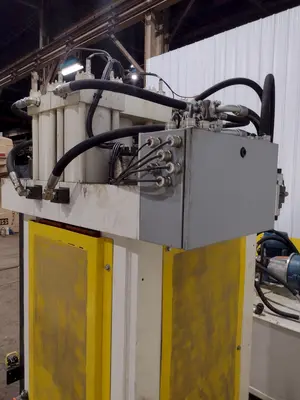 200 TON AMD 4-POST TIE-ROD FRAME HEAVY DUTY HYDRAULIC PRESS & MULTI-PRESSURE HYDRAULIC UNIT: STOCK #19452