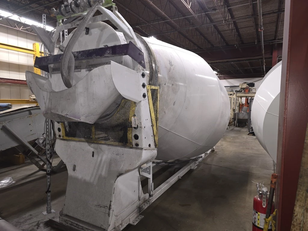 10 Cu. Yd (270 Cu.Ft) Skid Mounted Con-Tech Rotary Blender, 50 HP