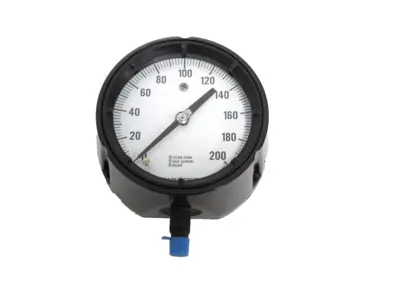 NEW ASHCROFT 45-1279AS-02L-XPD GAUGE 4-1/2" 200PSI 1JA45798-008 451279AS02LXPD